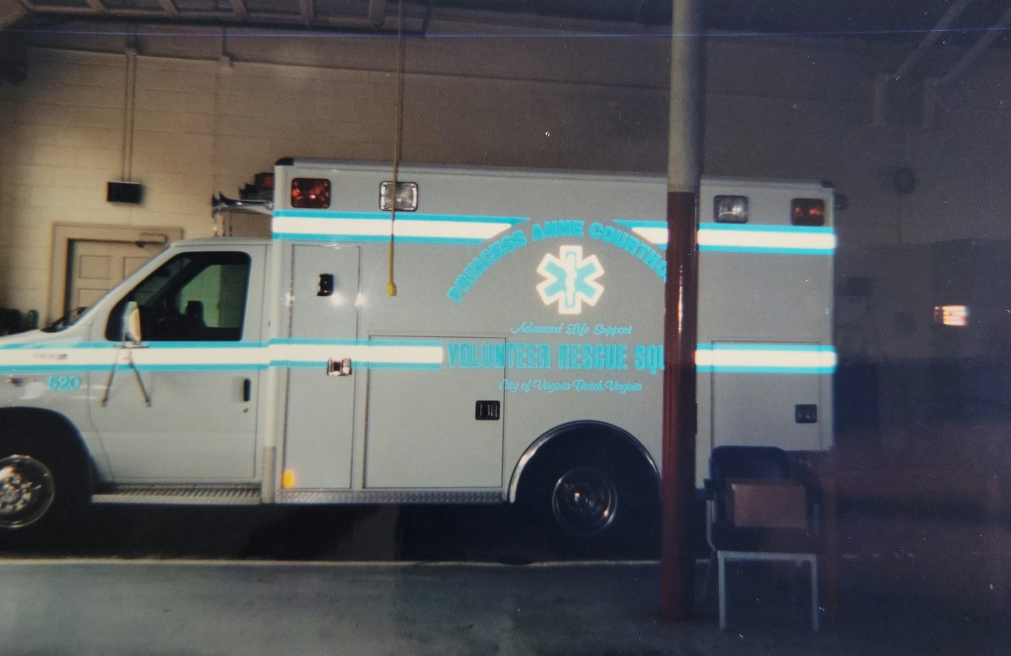 Princess Anne Courthouse Rescue 520 ambulance during the 1990s