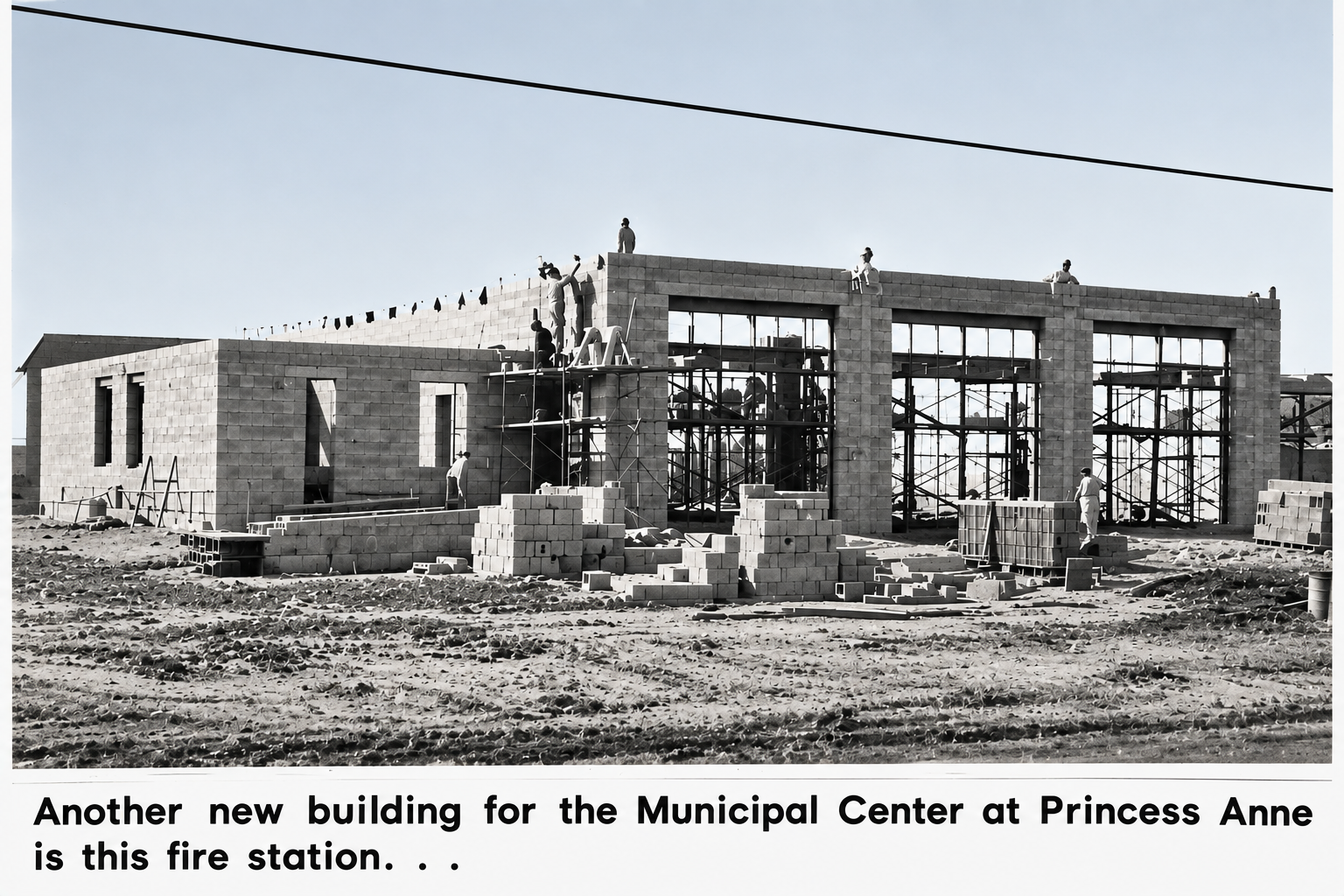 Princess Anne Courthouse station building January 4 1968